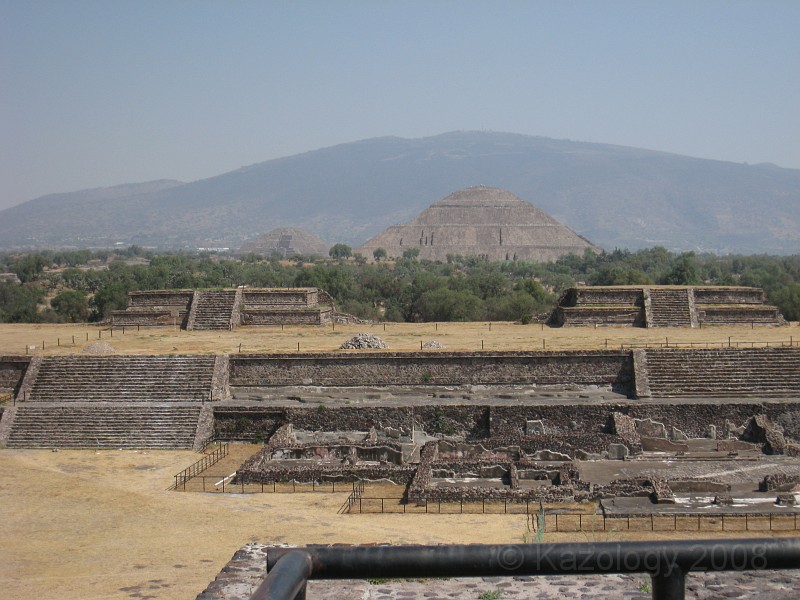 Mexico Pyramids - Mexico City 2009 0145.jpg - A trip to the Teotihuacan area of Mexico to visit the pyramids. A vast complex and a great climb to the top. This was followed by lunch in a cave, then a visit to the historical center of Mexico City. March 2009.